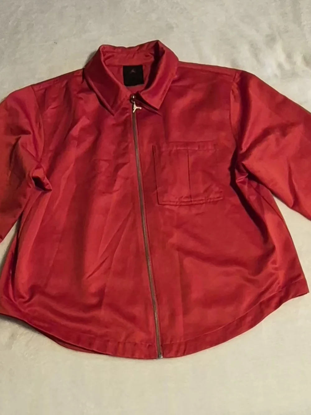 Jordan Red Zip Jacket with Jumpman Logo